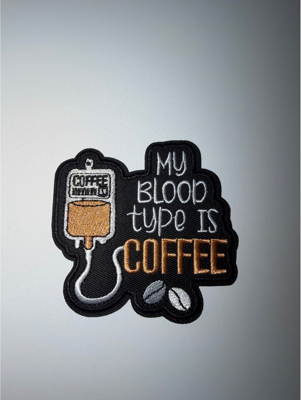 Coffee Blood Type IRON ON Patch My blood type is coffee #coffee #patch